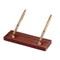 Dacasso Rustic Brown Leather Pen Stand with Gold Accents AG-3204 - alternate 3